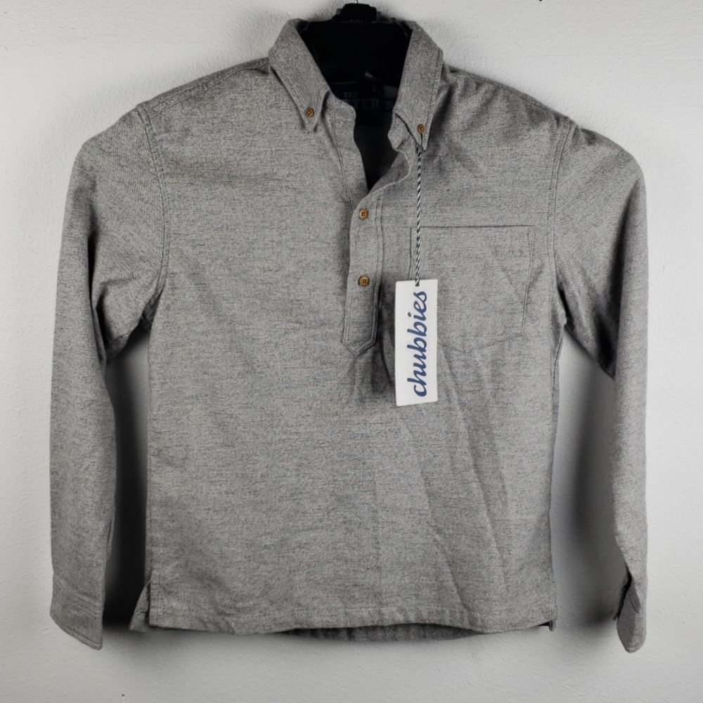 The Nutter By Chubbies Shirt Slate Austin Small